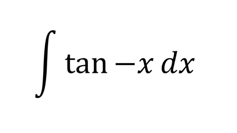 Understanding the Integral of Tanx